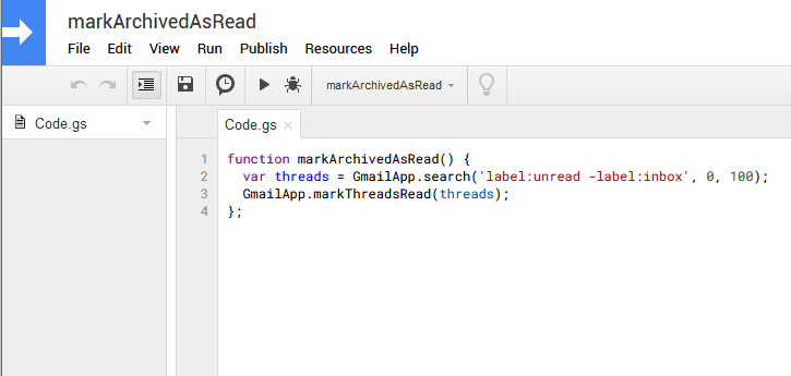 Gmail - Automatically mark archived mail as read