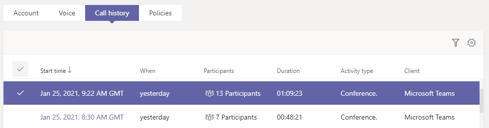 Check length (duration) of Microsoft Teams meetings